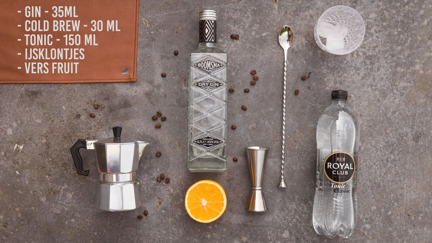 Silverback Coffee Gin Tonic Flatlay